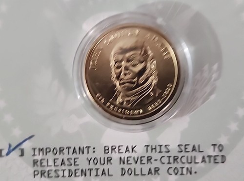 2008-D JOHN QUINCY ADAMS US DOLLAR COIN NEVER CIRCULATED OFFICIAL REGISTRATION - Picture 6 of 7
