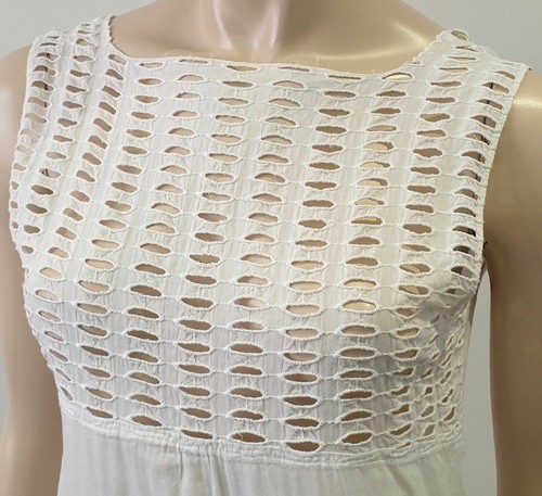 Vestido PHILOSOPHY DI ALBERTA FERRETTI Blanco Corte Corpiño Sin Mangas Forrado - Imagen 5 de 10