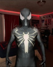 Black Venom Spider-man Jumpsuit Cosplay Costume Halloween Adult Kids Bodysuit