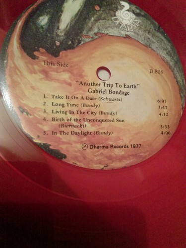 Gabriel Bondage - Another Trip To Earth Ltd Red Vinyl Collectors 1977 Ex - Picture 6 of 7