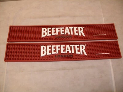 (2) Beefeater English Gin - Promo Branded Rubber Bar Rail Spill Mat - NEW - Image 1 of 4