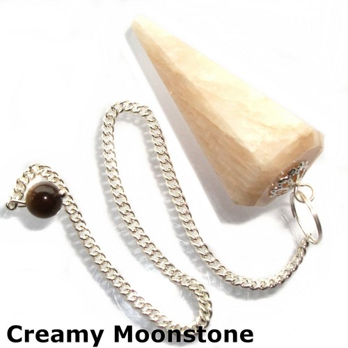 Gemstone Crystal Point Dowsing Pendulum Scrying Dowser Healing Reiki Therapy - Picture 29 of 216