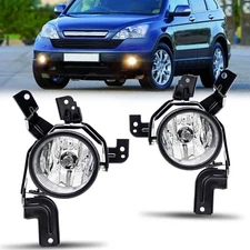 Front Fog Light Lamp Left+Right for Honda CR-V CRV EX 2007-2009 w/Bezel+Switch