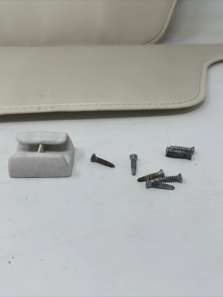 Ford Econoline E250 1988 furgoneta izquierda derecha conjunto parasoles con parasol clip OEM Foto 2 de 4