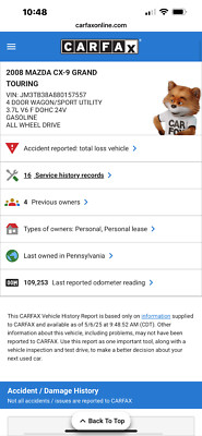 08-09 MAZDA CX9 AUTOMATIC Transmission Assy. AWD 3.7L **109K