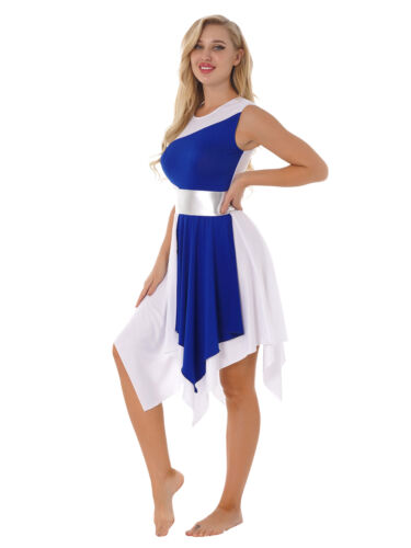 Costume lirico donna liturgico ballo lode abiti color block culto - Foto 4 di 103