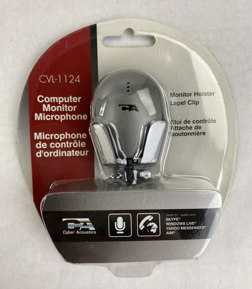 Lot of 6 Cyber Acoustics CVL-1124 Computer Monitor Microphone - Image 3 of 4