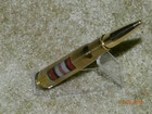 Militaria: 50 Cal Twist Pen Afghanistan Campaign Ribbon imbedded in Lucite — photo 4
