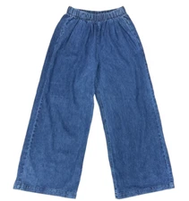 XXL Jungmaven Super Wide Leg Disco Pants 100% Hemp Cotton Medium Wash NWT