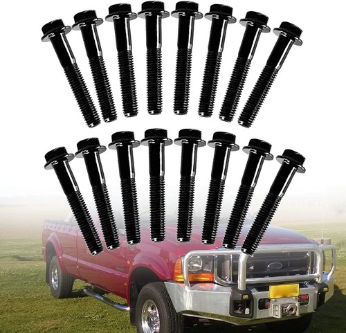 16pcs Manifold Bolt Kit For 1994-2003 Ford F250 F350 7.3L Powerstroke Diese - Picture 9 of 11