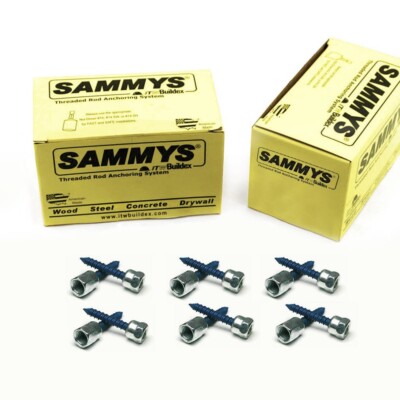 Sammys SWC 20 3/8 Inch Screw Horizontally Threaded Rod Anchor pack of 50
