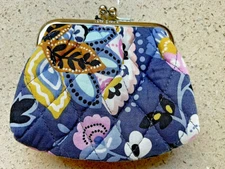 Vera Bradley Coin Purse kiss lock in Charmont Meadow *retired*