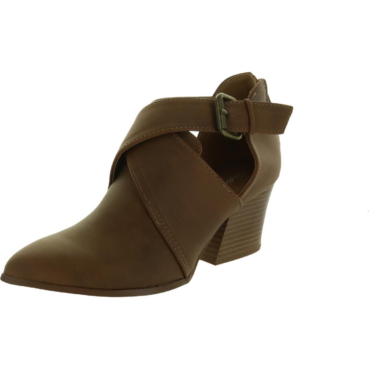 Женские коричневые ботильоны из искусственной кожи Qupid Nava 55 Medium BM BHFO 8577 4290₽