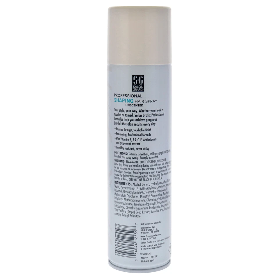 Spray moldeador para cabello - Super Hold sin perfume de Salon Grafix para unisex - 10 oz Foto 3 de 3