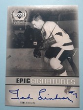 Ted Lindsay Certified Autograph UD Century Legends Epic Signatures 1999 NM-M