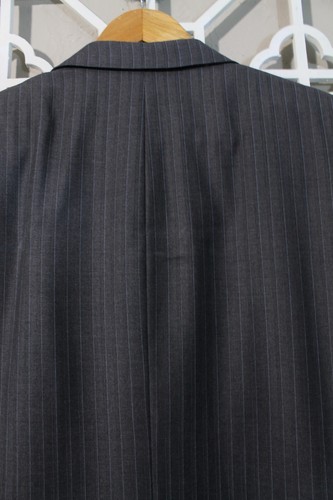 Traje Hickey Freeman Para Hombre 40R Loro Piana Tasmanian Super 130s Gris Carbón 34x29 - Imagen 8 de 22