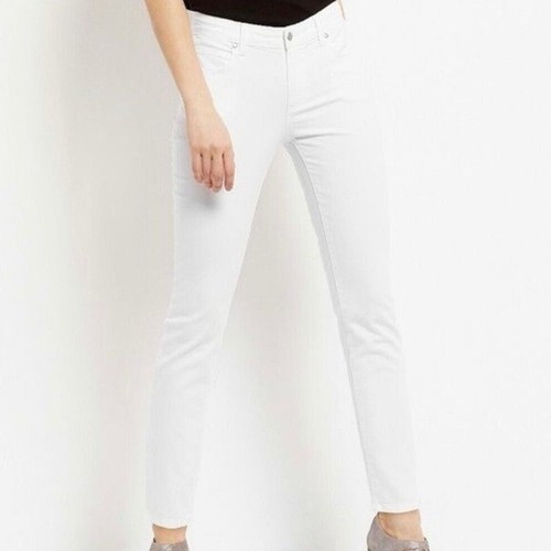 Eileen Fisher White Skinny Jeans Size 