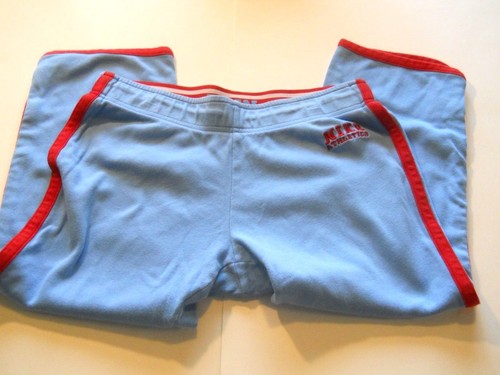 Nike Girls Size Small Striped Athletic Yoga Exercise Leggings Blue color - Picture 2 of 4