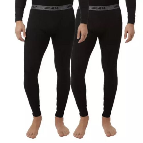 32 Grad Hitze Herren 2er Pack Base Layer Thermohose schwarz Größe L