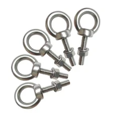 M6 Stainless Shoulder Eye Bolt 5 PCS Heavy Duty w/Nuts & Washers 30mm