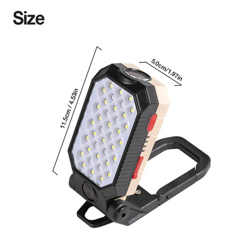 2PCS Rechargeable COB LED Work Light Magnetic Camping Lamp Flashlight With Hook - Picture 5 of 15