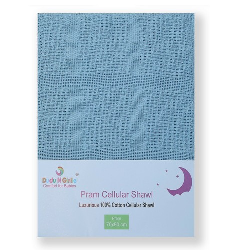 2 x Manta Celular Bebé Algodón Para Cuna/Cochecito/Carrito/Cuna/Cesta Moisés 70x90cm. - Imagen 4 de 19