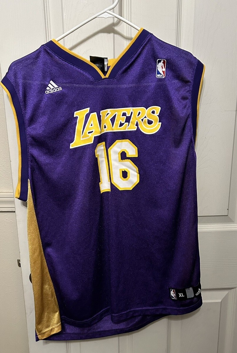 Gasol Camiseta Lakers Adidas Original Los Angeles Lakers Pau Gasol