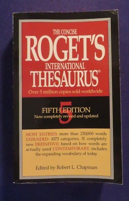 1994 THE CONCISE ROGETS INT'L THESAURUS 5TH ED Paperback Book HARPER PAPERBACKS