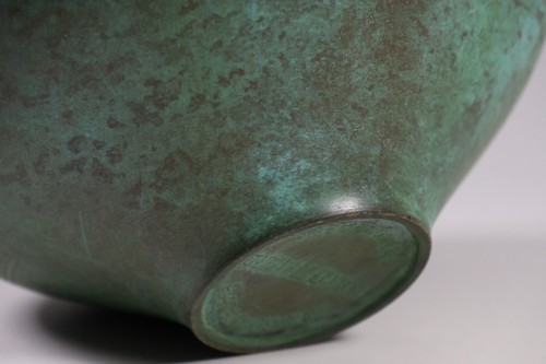 Japanese Takaoka Bronze Vase 7.28inch Flower Vessel Ikebana Bonsai By Zuihodo - Picture 11 of 17