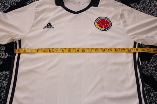 Adidas Soccer Home Jersey Climalite Shirt CUADRADO #4 Mens Medium Columbia - Picture 5 of 9