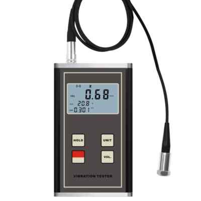 Vibration Meter Displaying Displacement, Velocity, and Acceleration VM6370