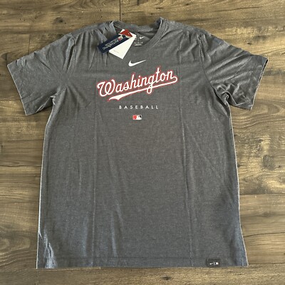 Washington Nationals Nike MLB Authentic Short Sleeve Shirt Men's NWT