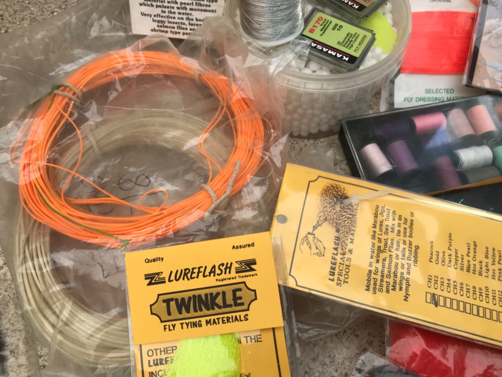 Fly Tying materials Joblot Great Assortment Mostly New BOX 8 eBay