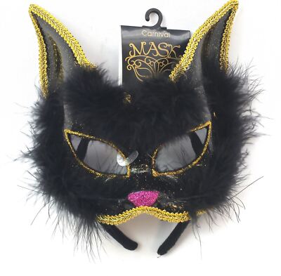 Bristol Novelty Cat Face Mask – Juwelierte Katzenaugenmaske Für Fancy Dress, Maskenbälle & Kostümpartys
