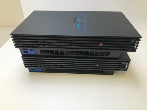 Lot of 2 Sony PlayStation 2 PS2 Fat Console Only - *For Parts *WON'T READ DISC*