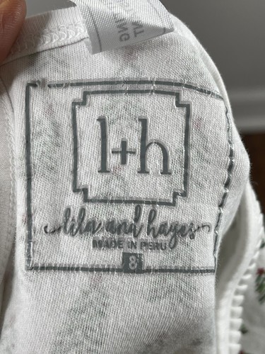 Lila And Hayes Pajamas S 8 Pima Cotton Long Sleeve Top only Christmas trees - Picture 9 of 9