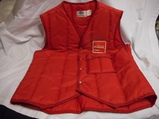 Vintage Riverside Red Nylon Coke Coca Cola Drivers Vest Size 44 Never Worn