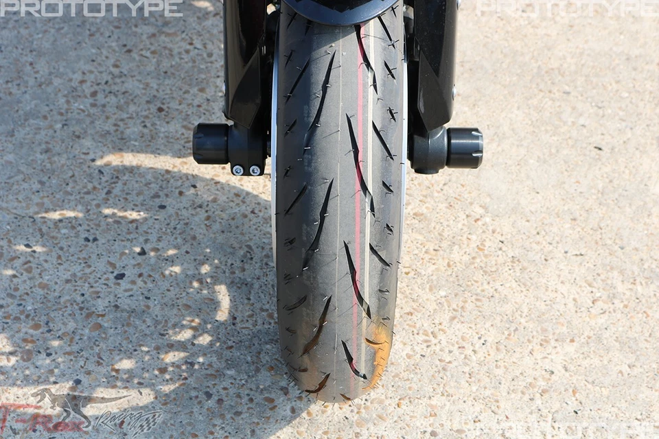 Deslizadores de eje delantero T-Rex Racing BMW F 900 R12 Kawasaki Ninja 1000 1100SX Z1000 Foto 3 de 4