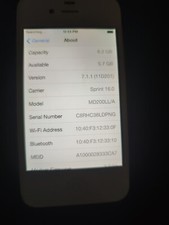 Apple iPhone 4 - 16 GB - White Sprint 