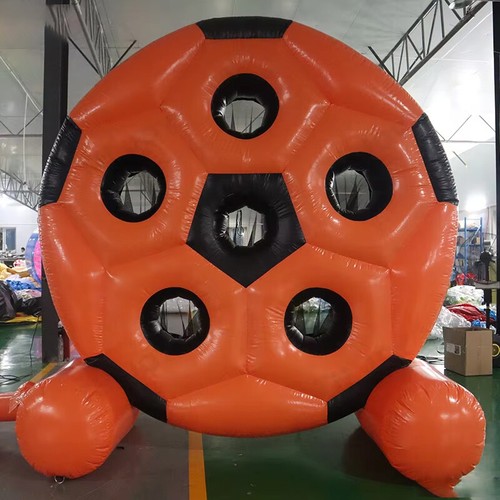 10FT Carnival Inflatable Football Target Round Inflatable Goal Wall Balls Board - Picture 6 of 10
