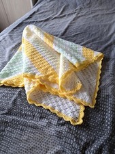 New hand crochet baby blanket beautiful soft and thick