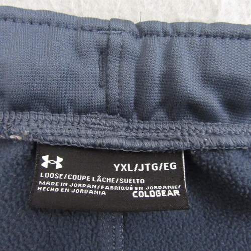 Under Armour Boys Loose Coldgear Pants Size XL Blue Active Training Workout - Picture 5 of 9