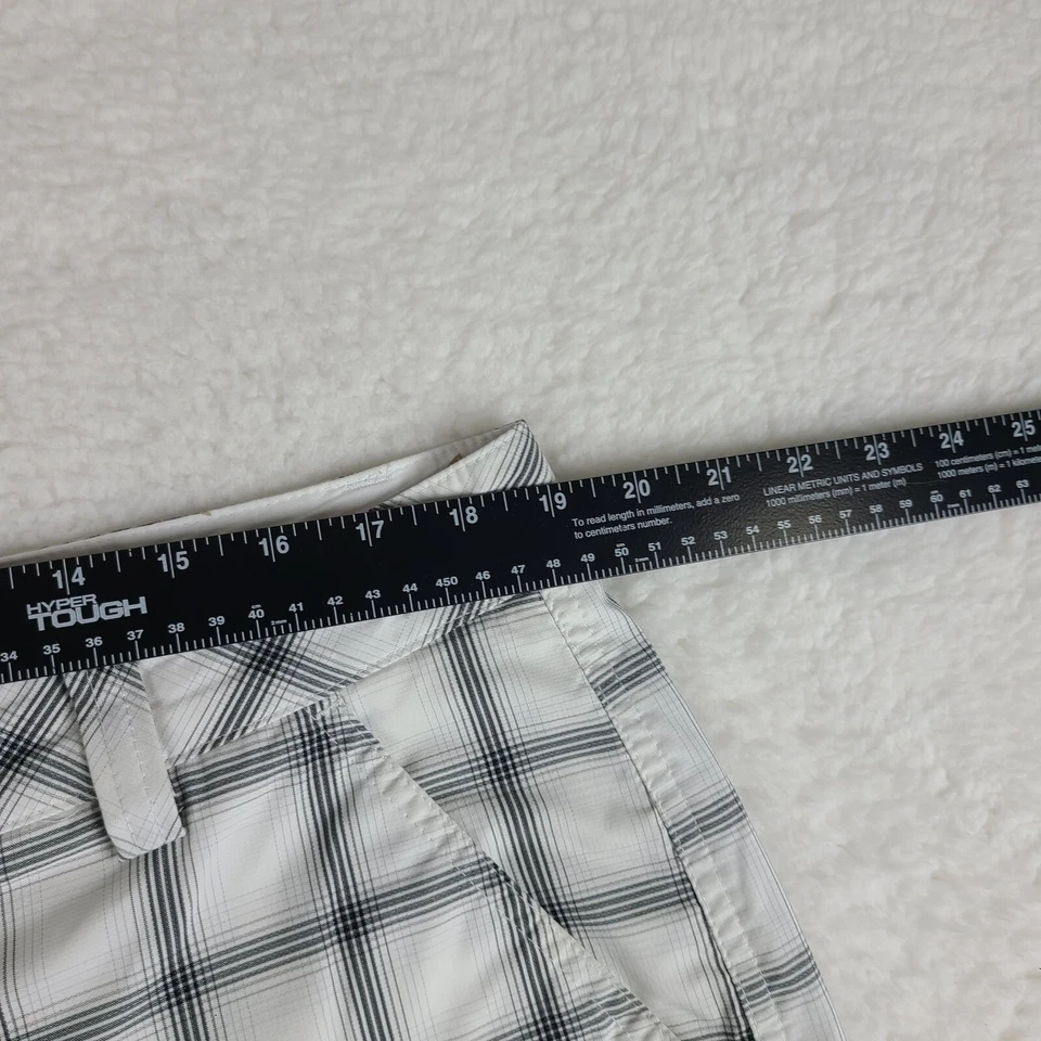 Puma Shorts Mens 38 Black White Check 11" Inseam Casual Chino Performance Golf - Image 4 of 4