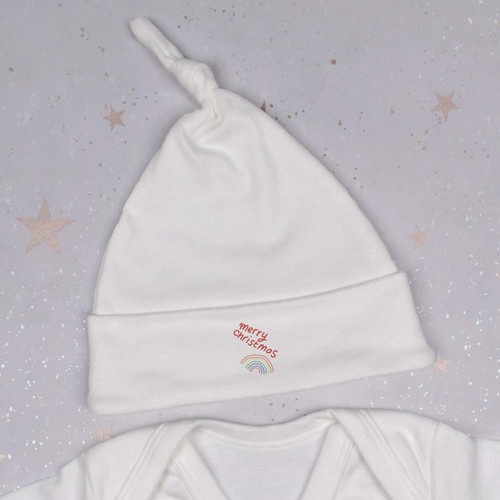 'Rainbow At Christmas ' Baby Beanie Hat (BH00030743) - Picture 5 of 6