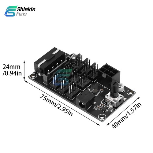 Computer Chassis PWM Violent Fan Speed Controller 9-Channel Fan Hub Controller - Bild 17 von 17