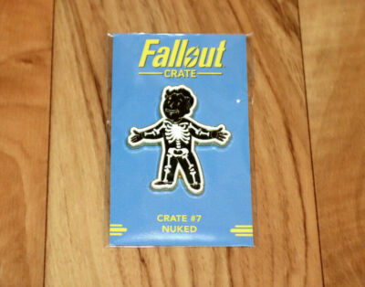 Fallout 4 76 2 3 New Vegas Crate # 7 Adamantium Skeleton Perk Pin Black Variant