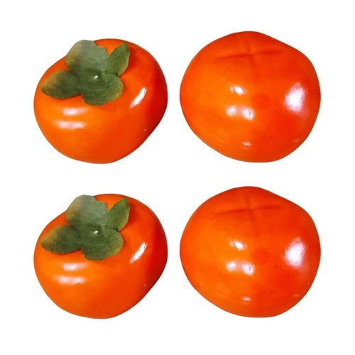 Simulation Persimmon Fruit Educational Persimmon Fruit Toy for Home Decoration - Picture 7 of 8