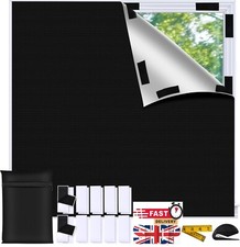145 X 200 CM Portable Blackout Blinds, 100% Blackout Material, No Drill Blackout
