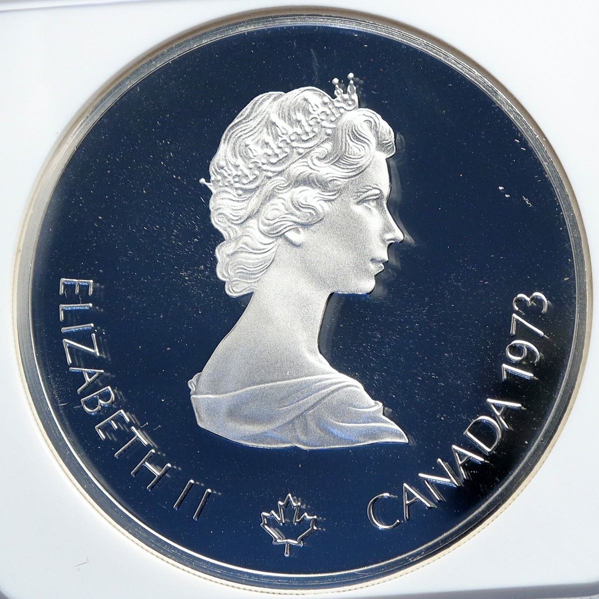 1973 CANADA Queen Elizabeth II Olympics Montreal Proof Silver $5