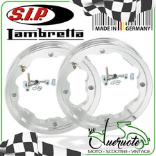 CERCHIO TUBELESS COPPIA CERCHI PER LAMBRETTA LI 125 150 TV 175 200 SPECIAL DL GP